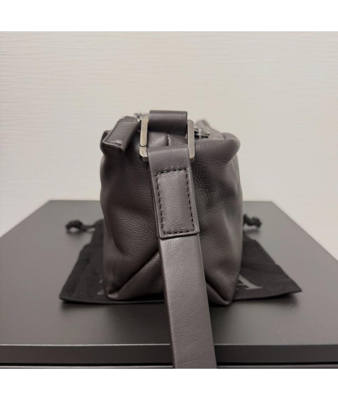 ZEGNA Коричневая кожаная барсетка, фото 6
