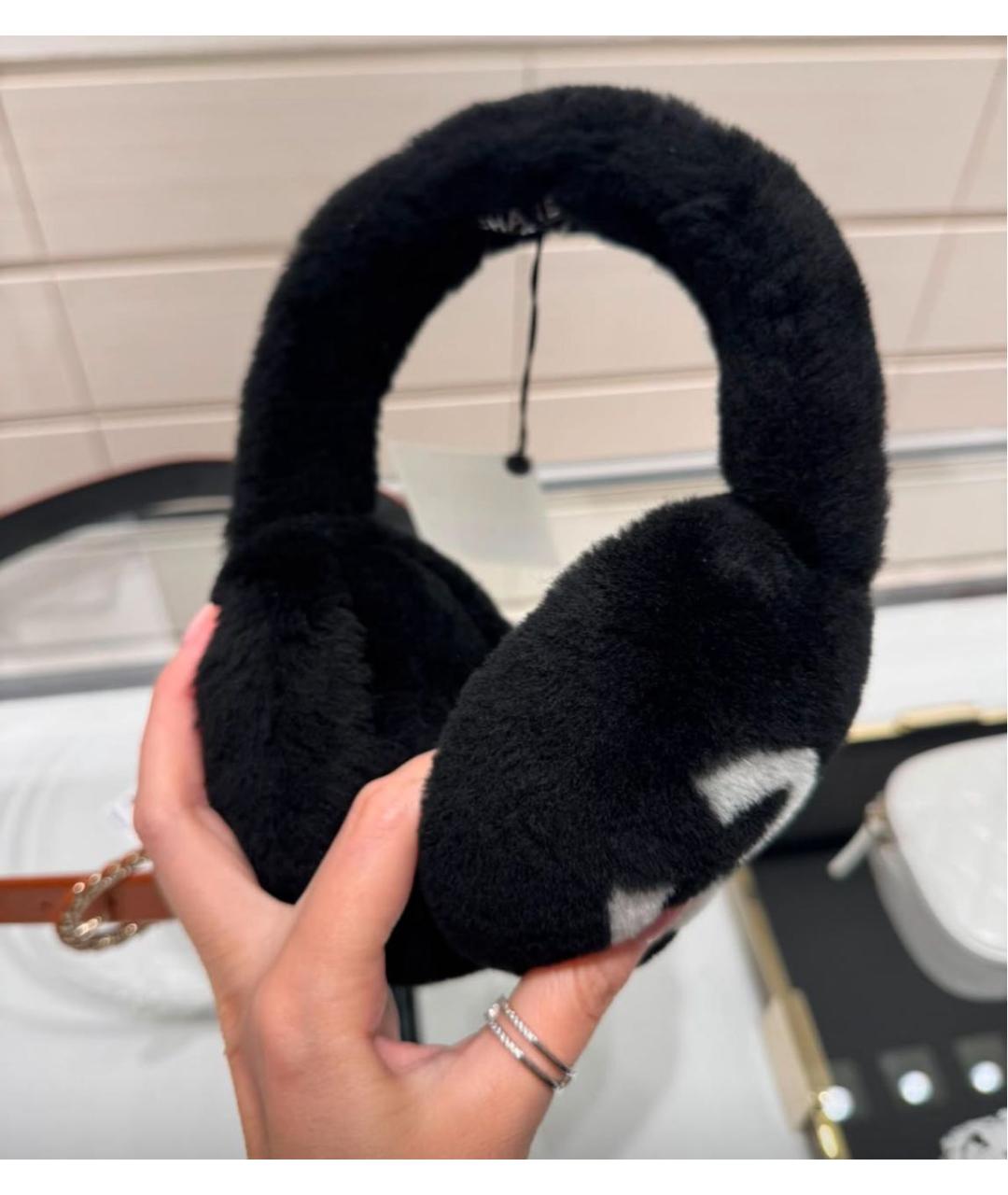 CHANEL Черные наушники, фото 4