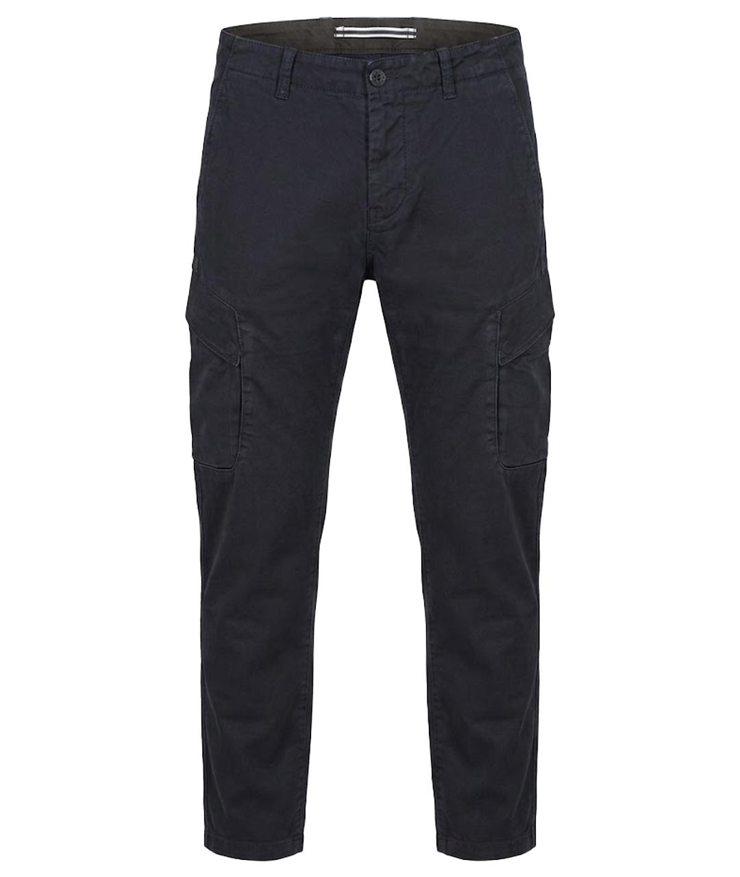 STONE ISLAND Темно-синие деним брюки чинос, фото 1