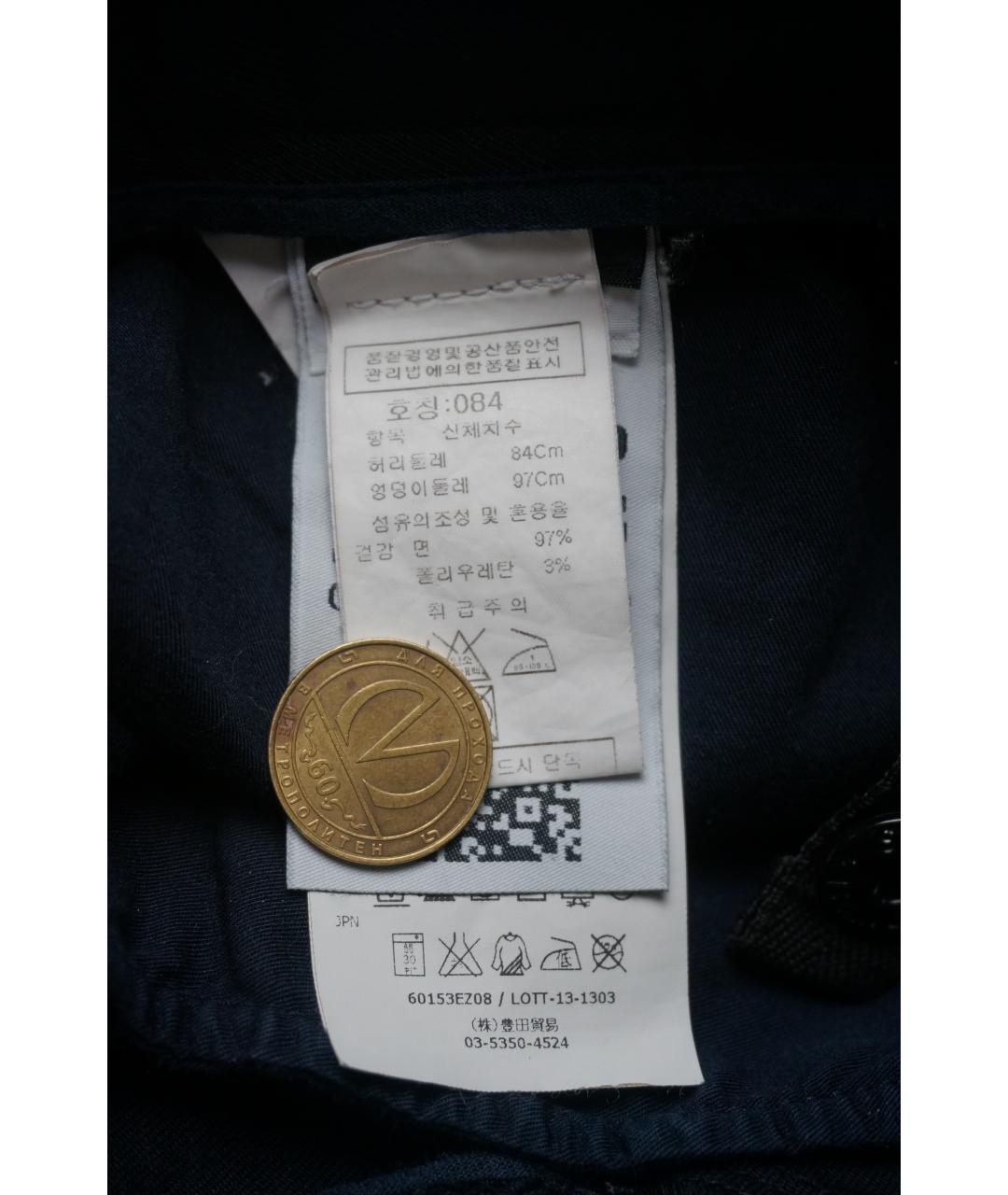 STONE ISLAND Темно-синие деним брюки чинос, фото 9