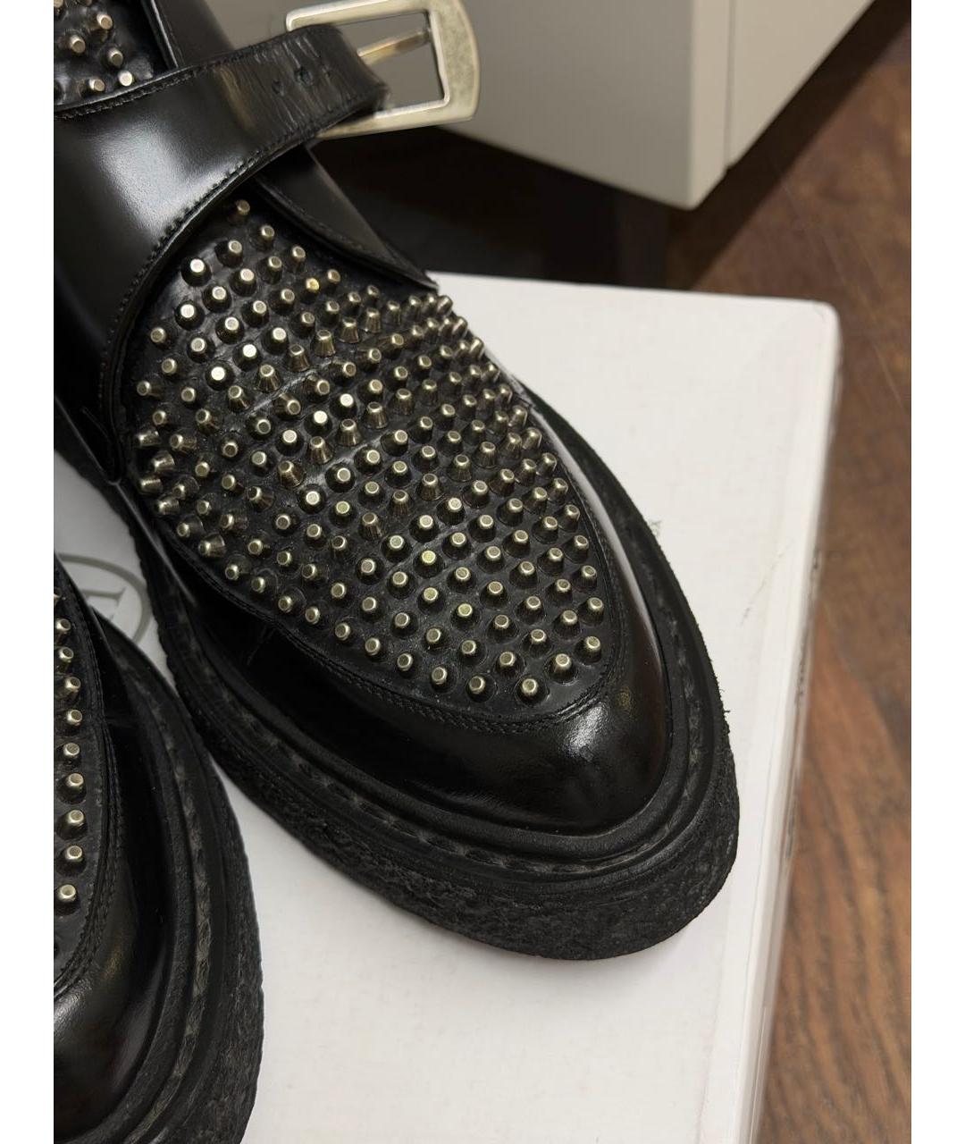 SAINT LAURENT Черные кожаные ботинки, фото 7