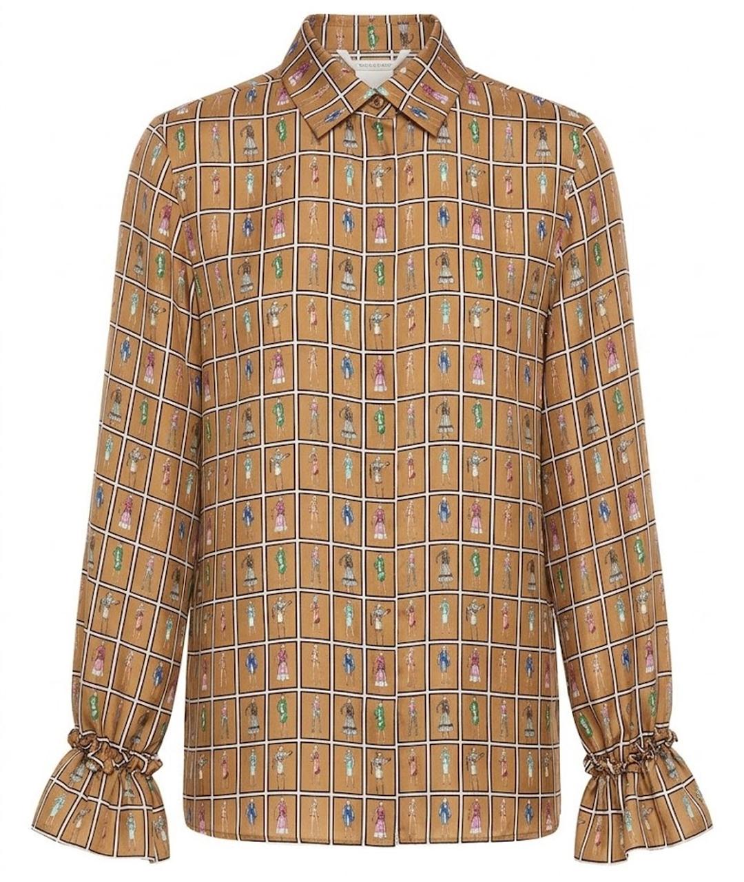 MAX MARA Мульти шелковая блузы, фото 1