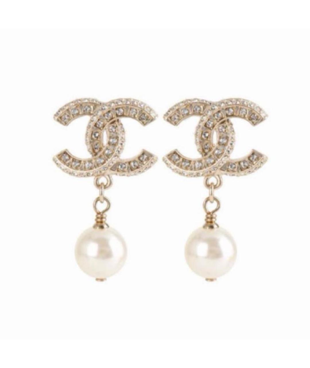 CHANEL Золотые серьги, фото 3