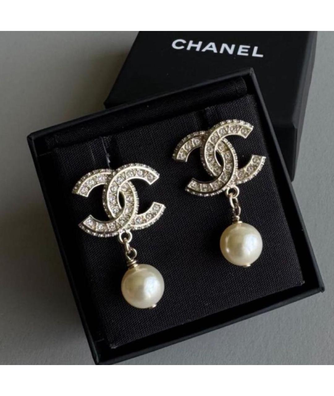CHANEL Золотые серьги, фото 2