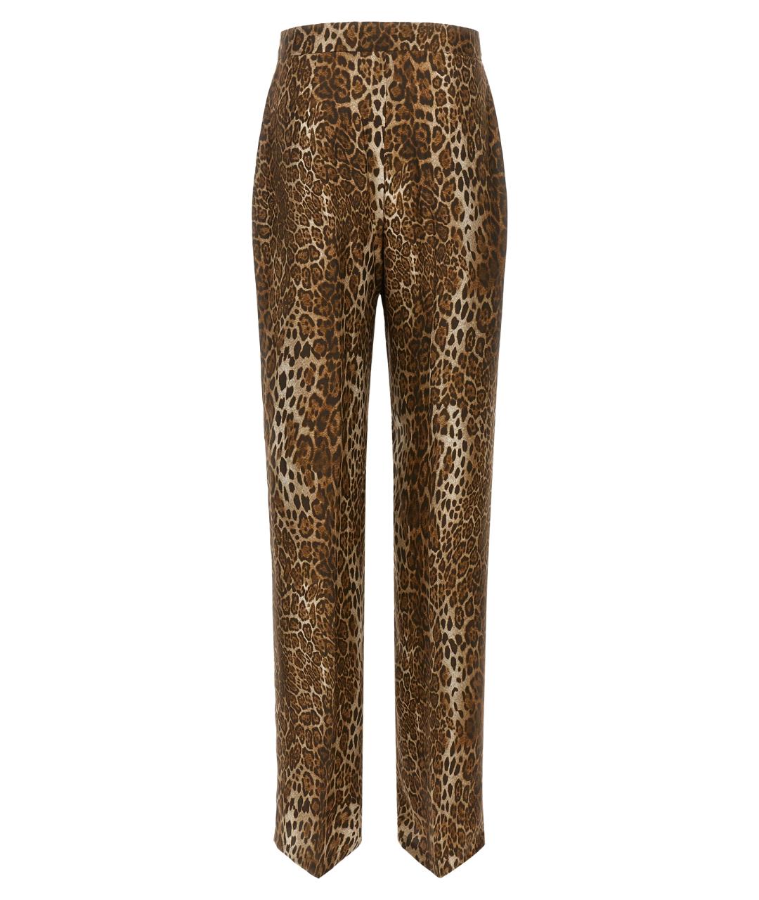 MAX MARA STUDIO Мульти шелковые прямые брюки, фото 2