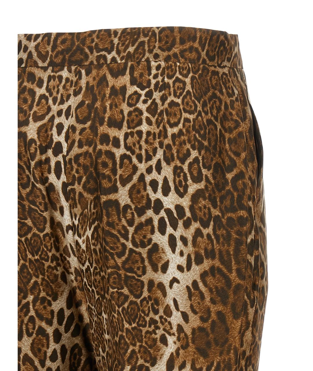MAX MARA STUDIO Мульти шелковые прямые брюки, фото 4
