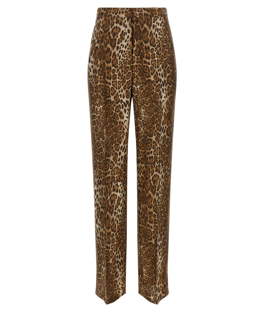 MAX MARA STUDIO Мульти шелковые прямые брюки, фото 1