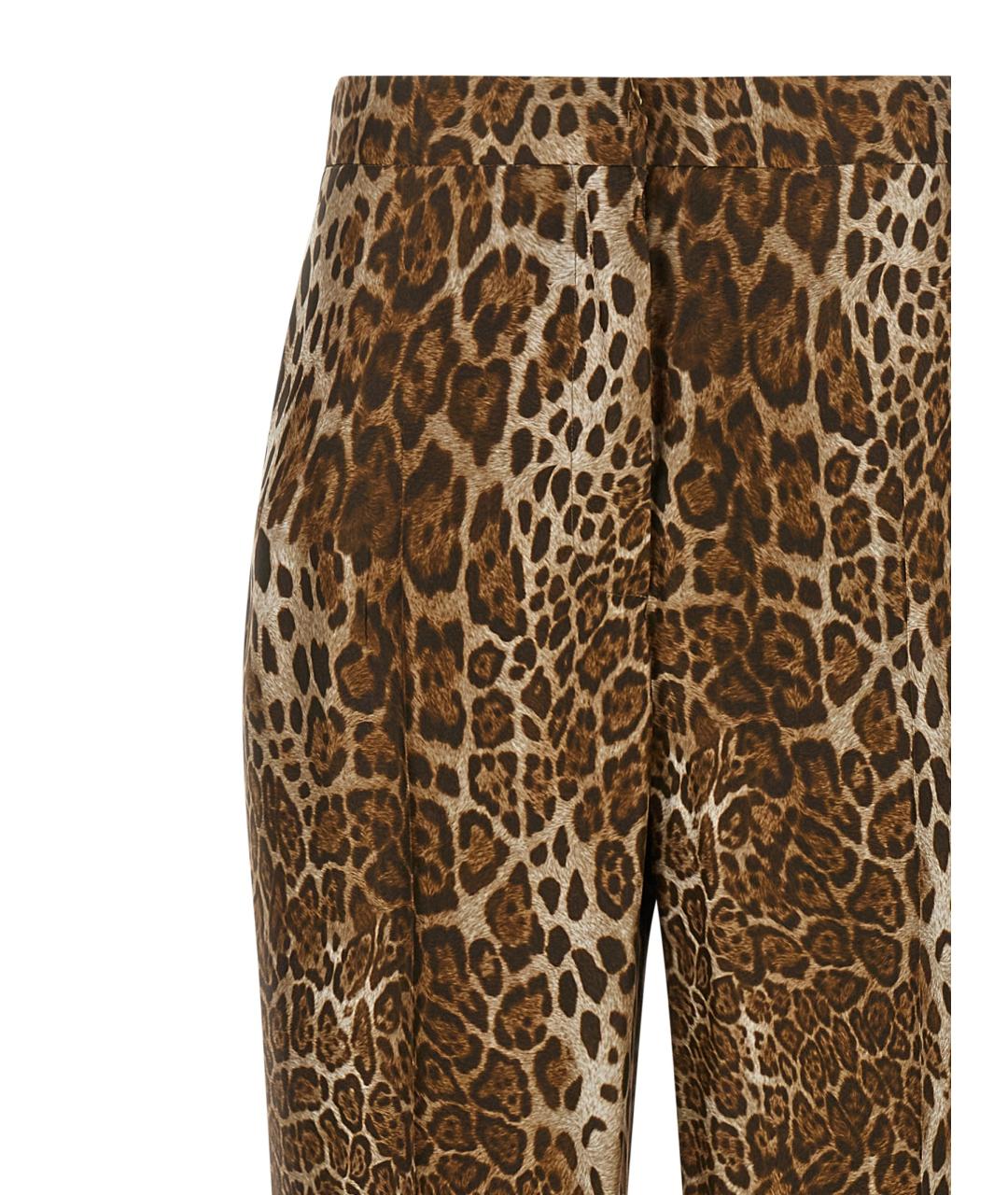 MAX MARA STUDIO Мульти шелковые прямые брюки, фото 3