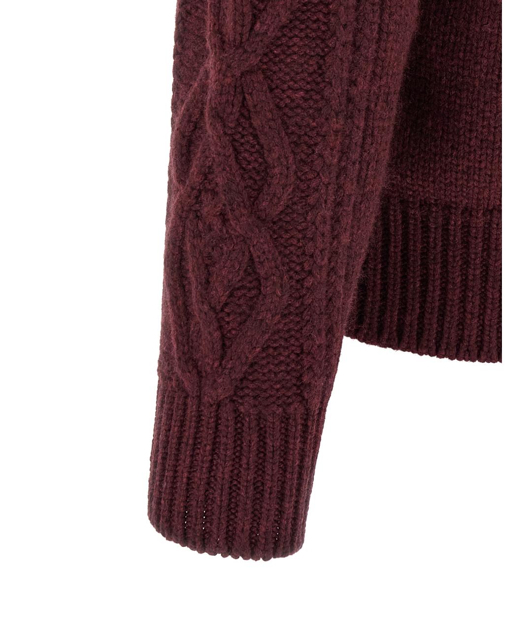 BRUNELLO CUCINELLI Бордовый кашемировый кардиган, фото 4