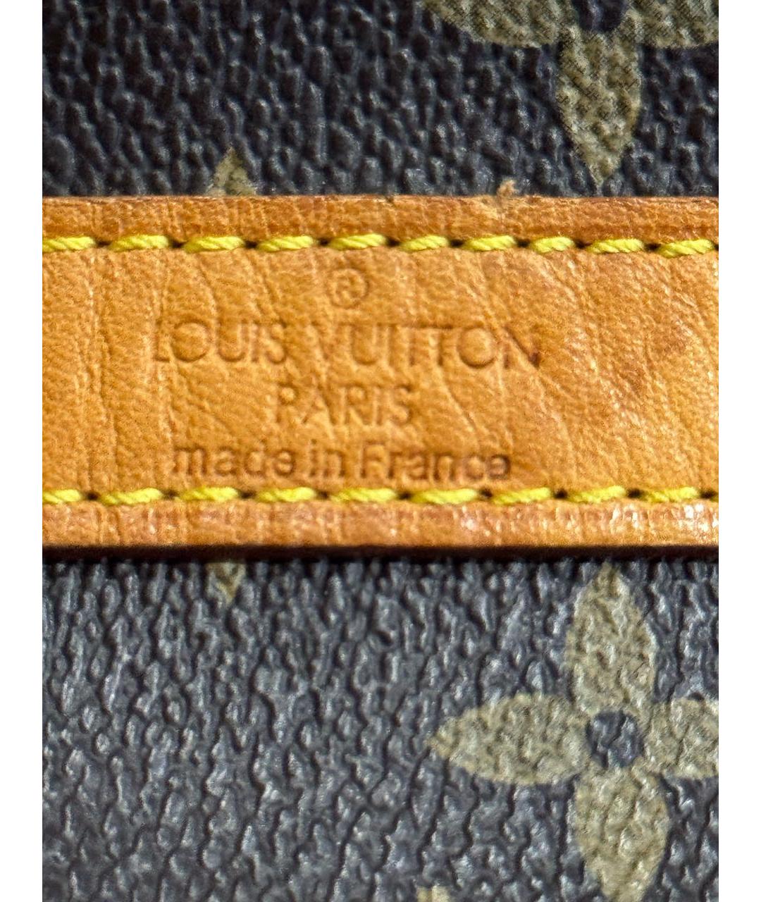 LOUIS VUITTON Коричневая сумка с короткими ручками из канвы, фото 5