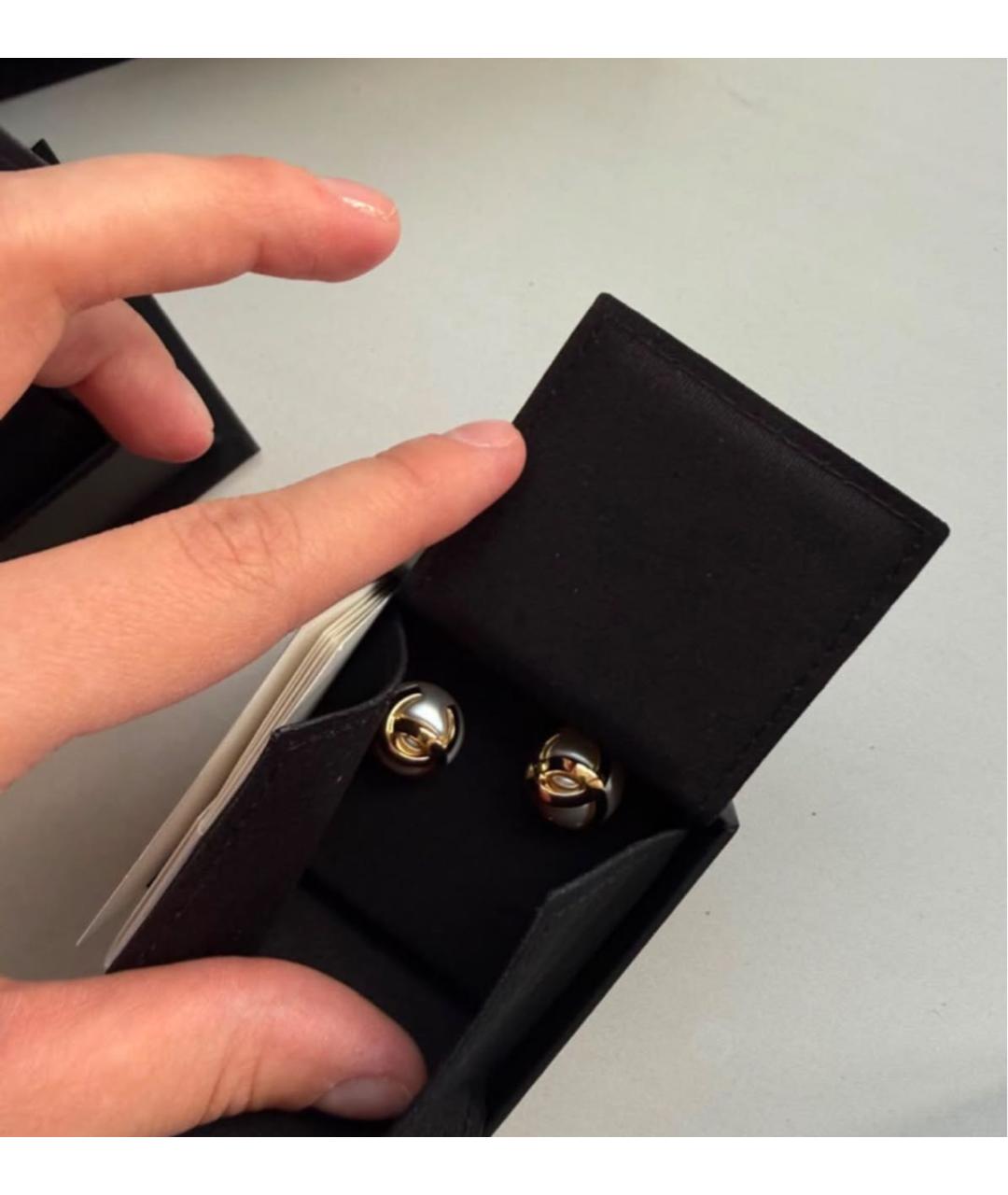 CHANEL Золотые серьги, фото 2