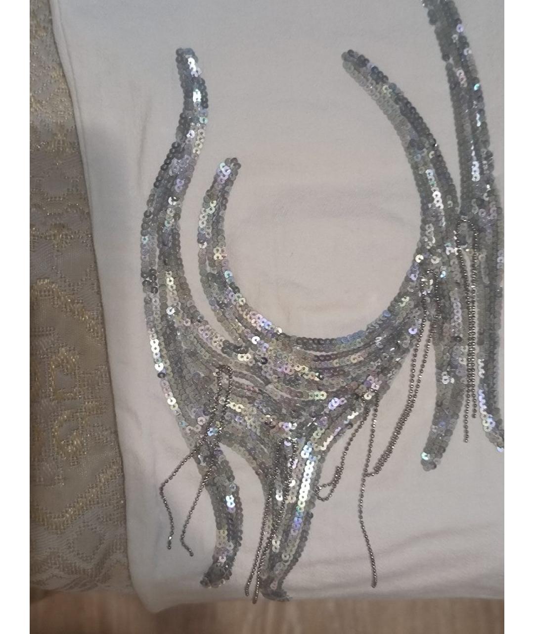 THIERRY MUGLER VINTAGE Белые хлопко-эластановые джинсы клеш, фото 7