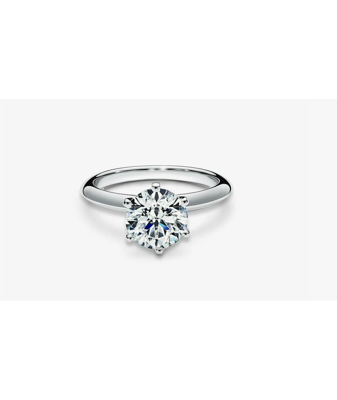 TIFFANY&CO Серебряное платиновое кольцо, фото 9