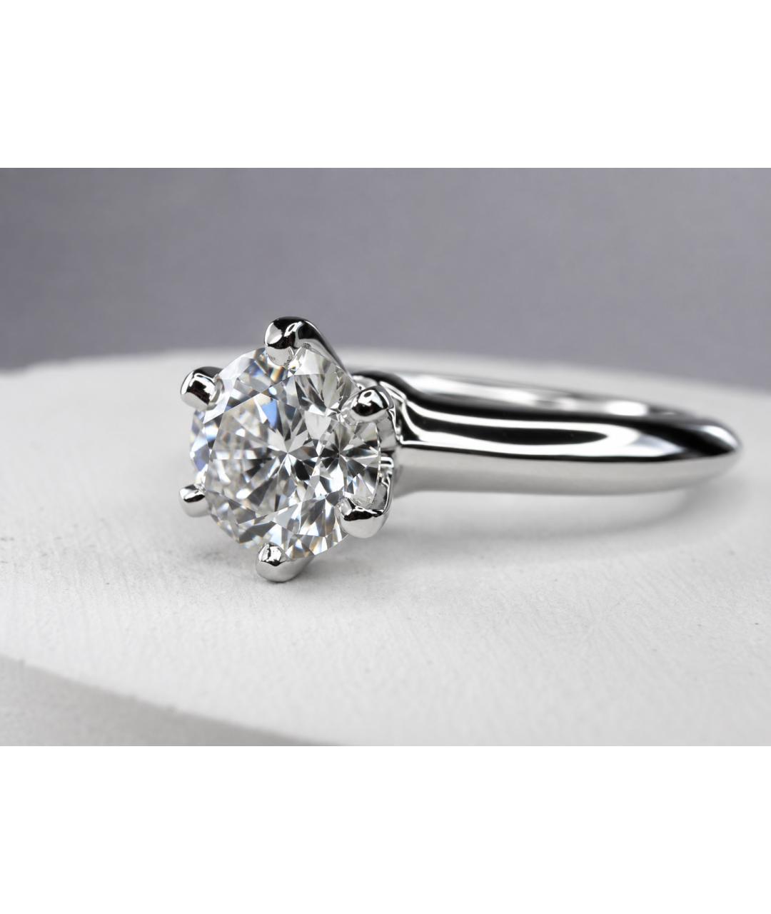 TIFFANY&CO Серебряное платиновое кольцо, фото 4