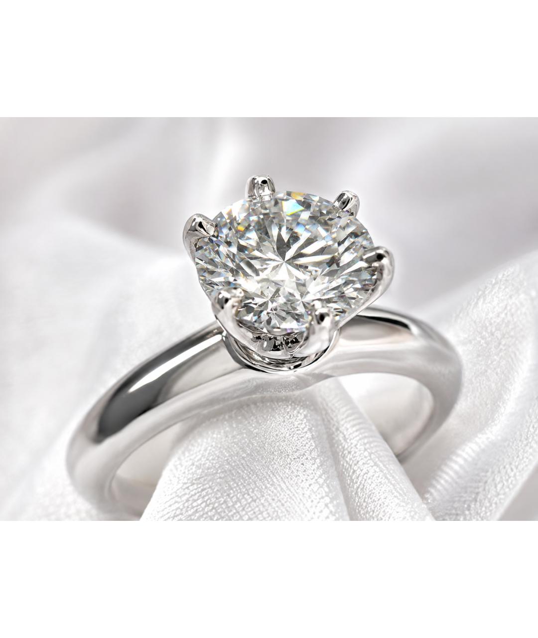 TIFFANY&CO Серебряное платиновое кольцо, фото 2