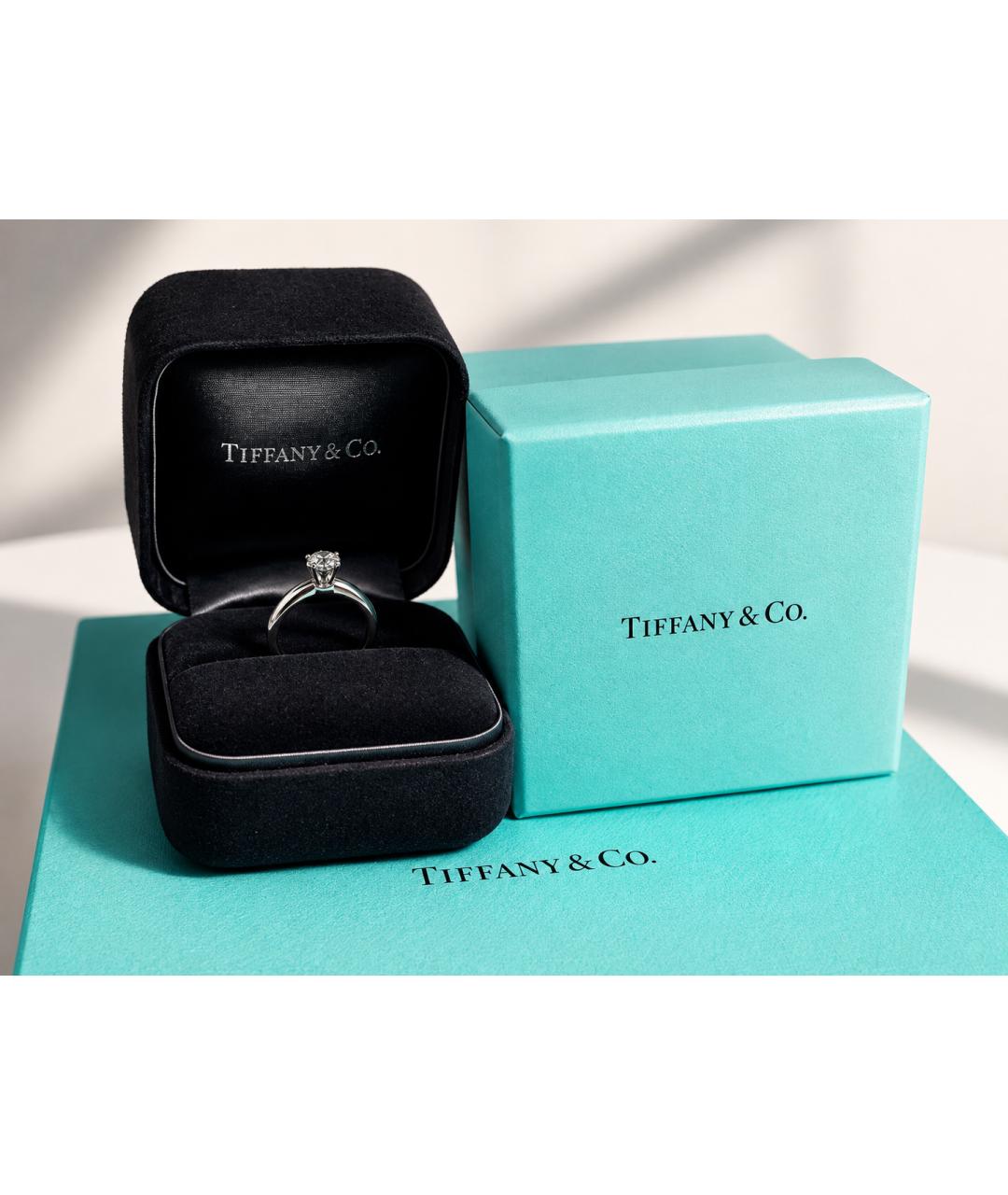 TIFFANY&CO Серебряное платиновое кольцо, фото 6