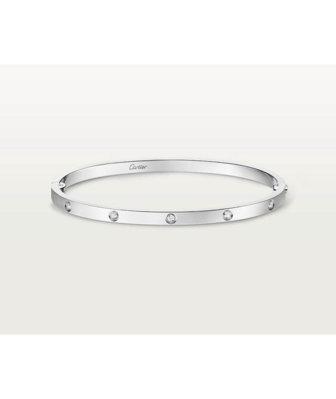 CARTIER Серебряный браслет из белого золота, фото 4