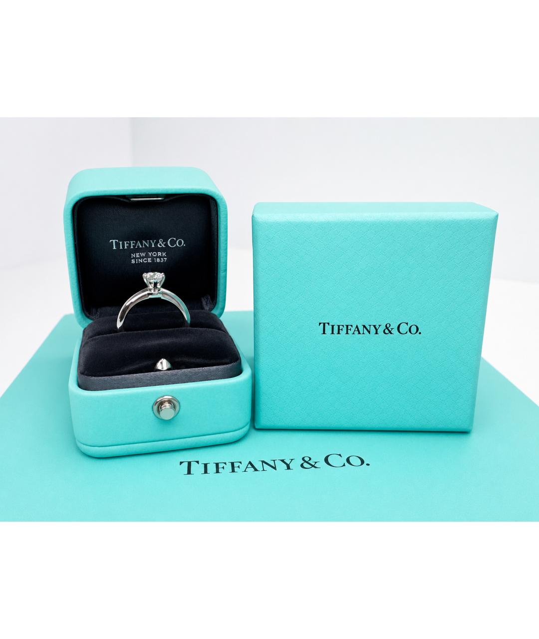 TIFFANY&CO Серебряное платиновое кольцо, фото 2