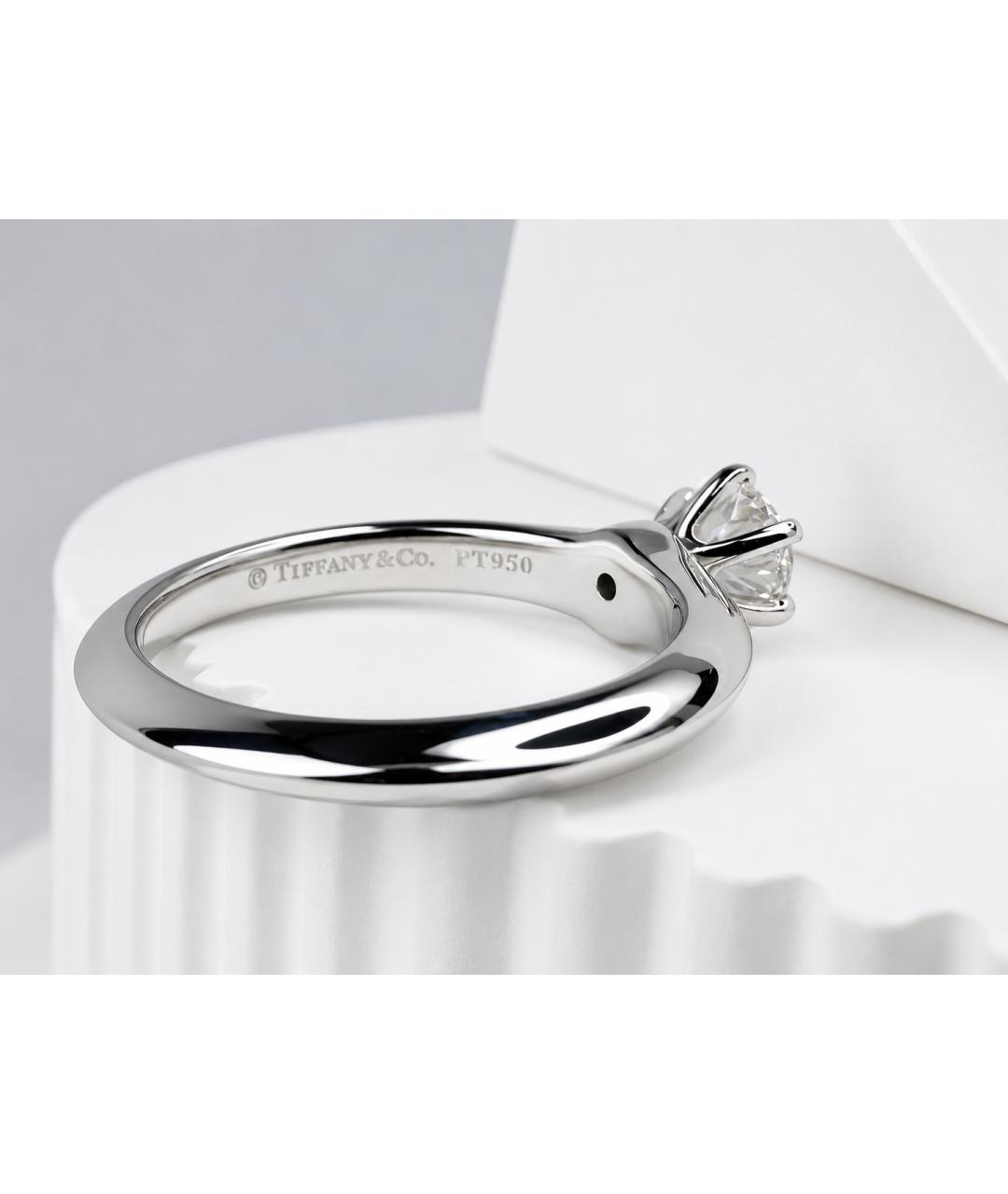 TIFFANY&CO Серебряное платиновое кольцо, фото 5
