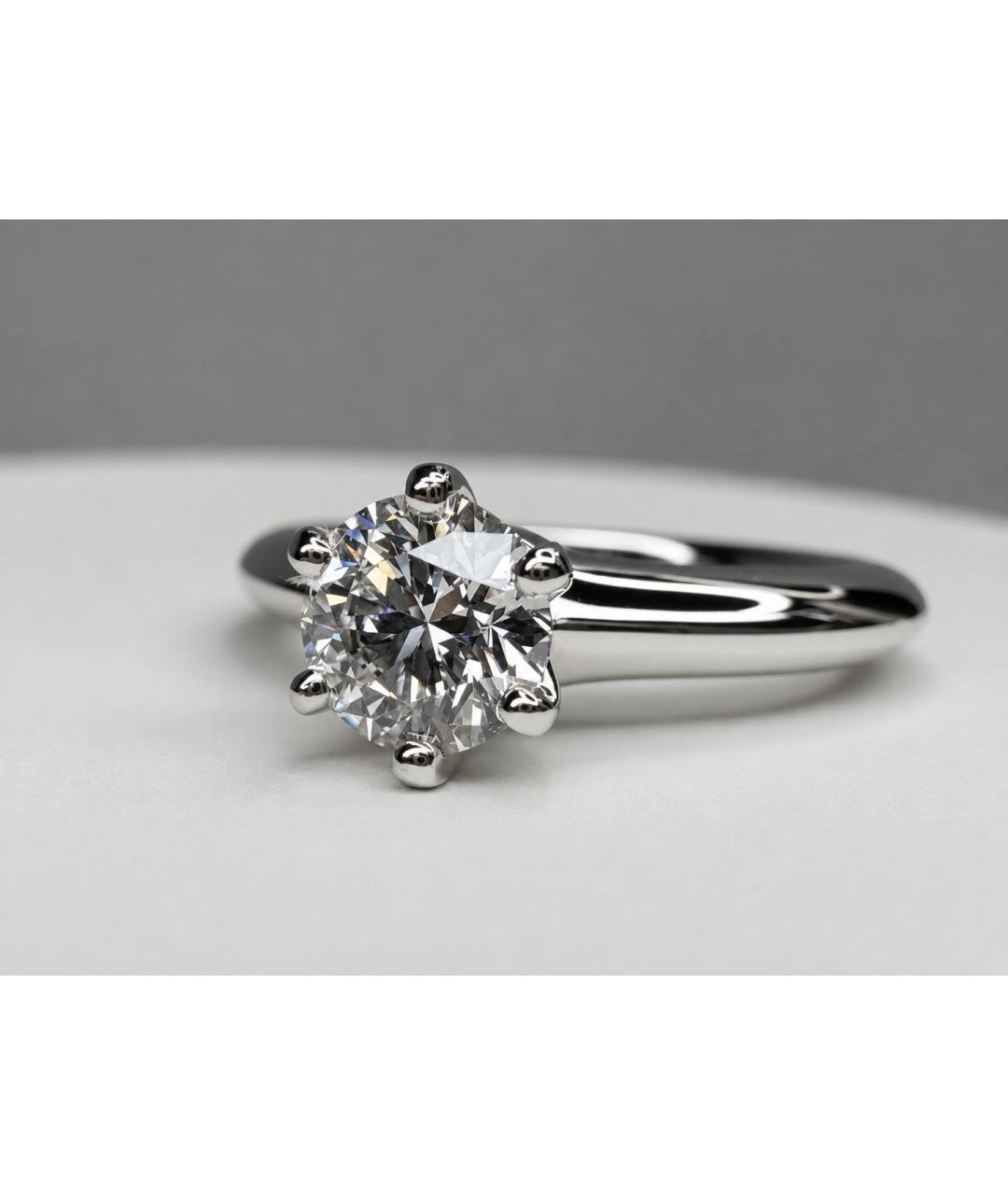 TIFFANY&CO Серебряное платиновое кольцо, фото 8