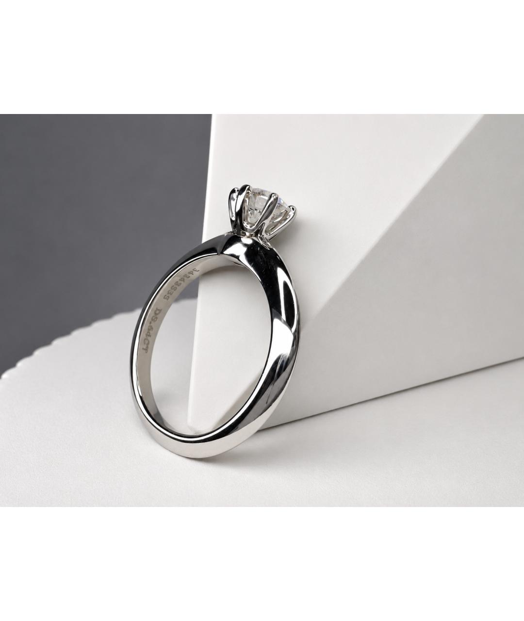 TIFFANY&CO Серебряное платиновое кольцо, фото 4