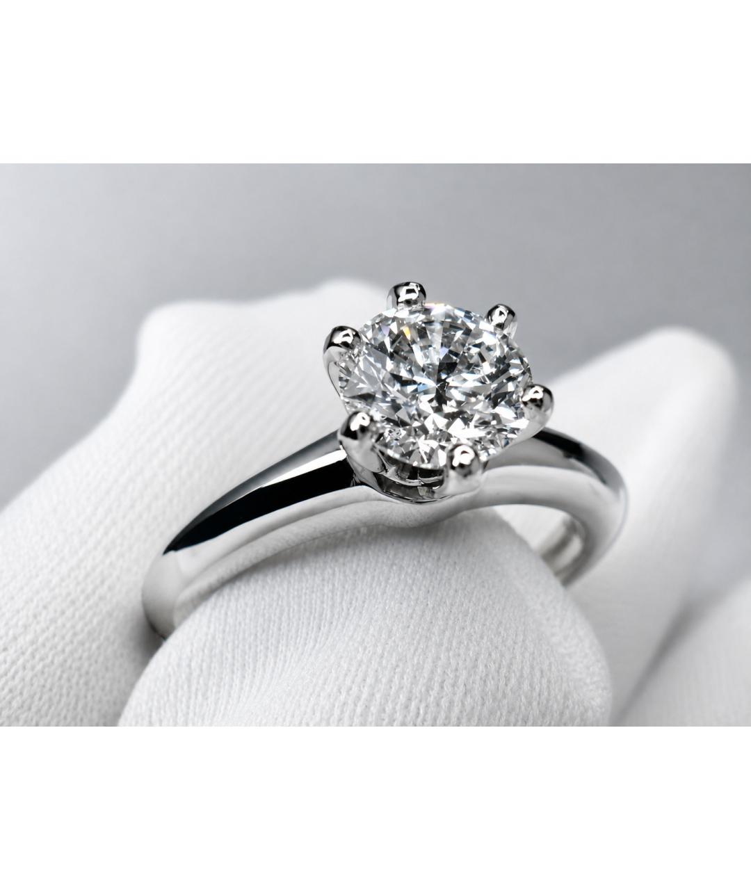 TIFFANY&CO Серебряное платиновое кольцо, фото 7
