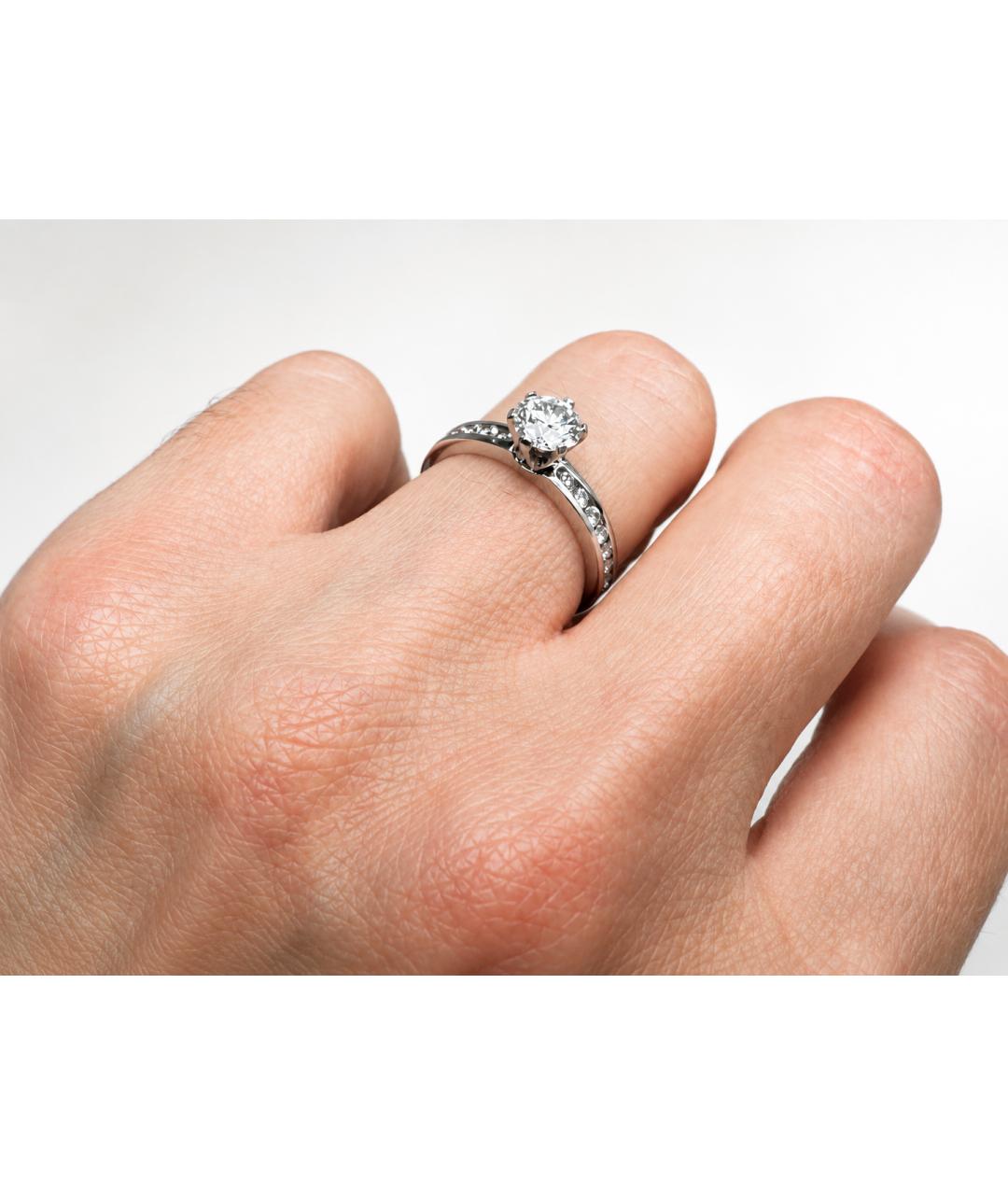 TIFFANY&CO Серебряное платиновое кольцо, фото 8