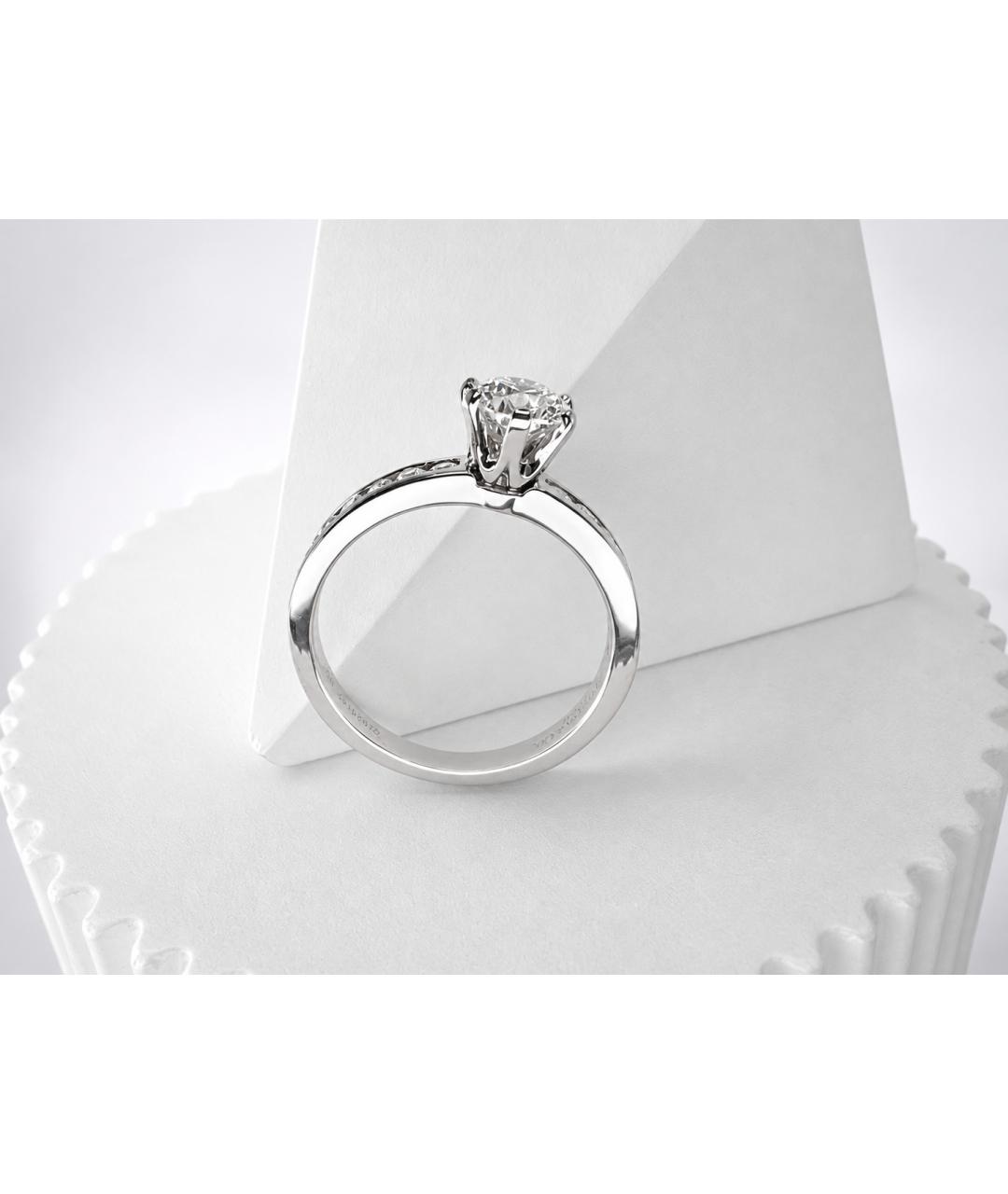 TIFFANY&CO Серебряное платиновое кольцо, фото 4
