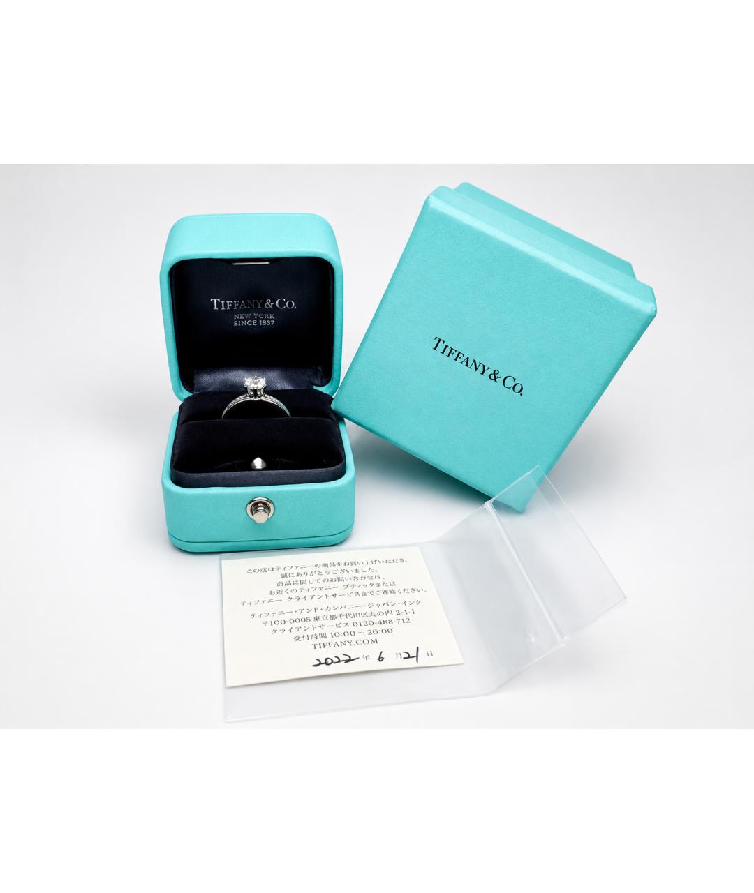 TIFFANY&CO Серебряное платиновое кольцо, фото 2