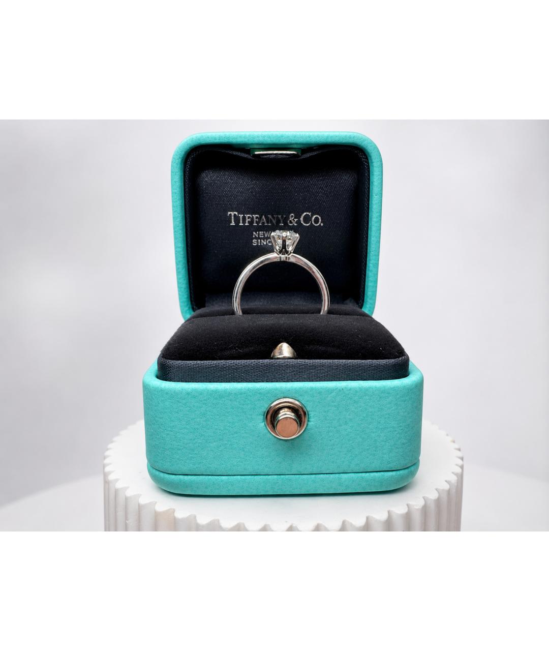 TIFFANY&CO Серебряное платиновое кольцо, фото 5