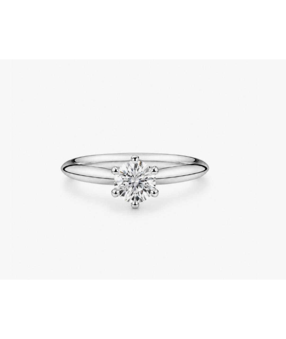 TIFFANY&CO Серебряное платиновое кольцо, фото 7