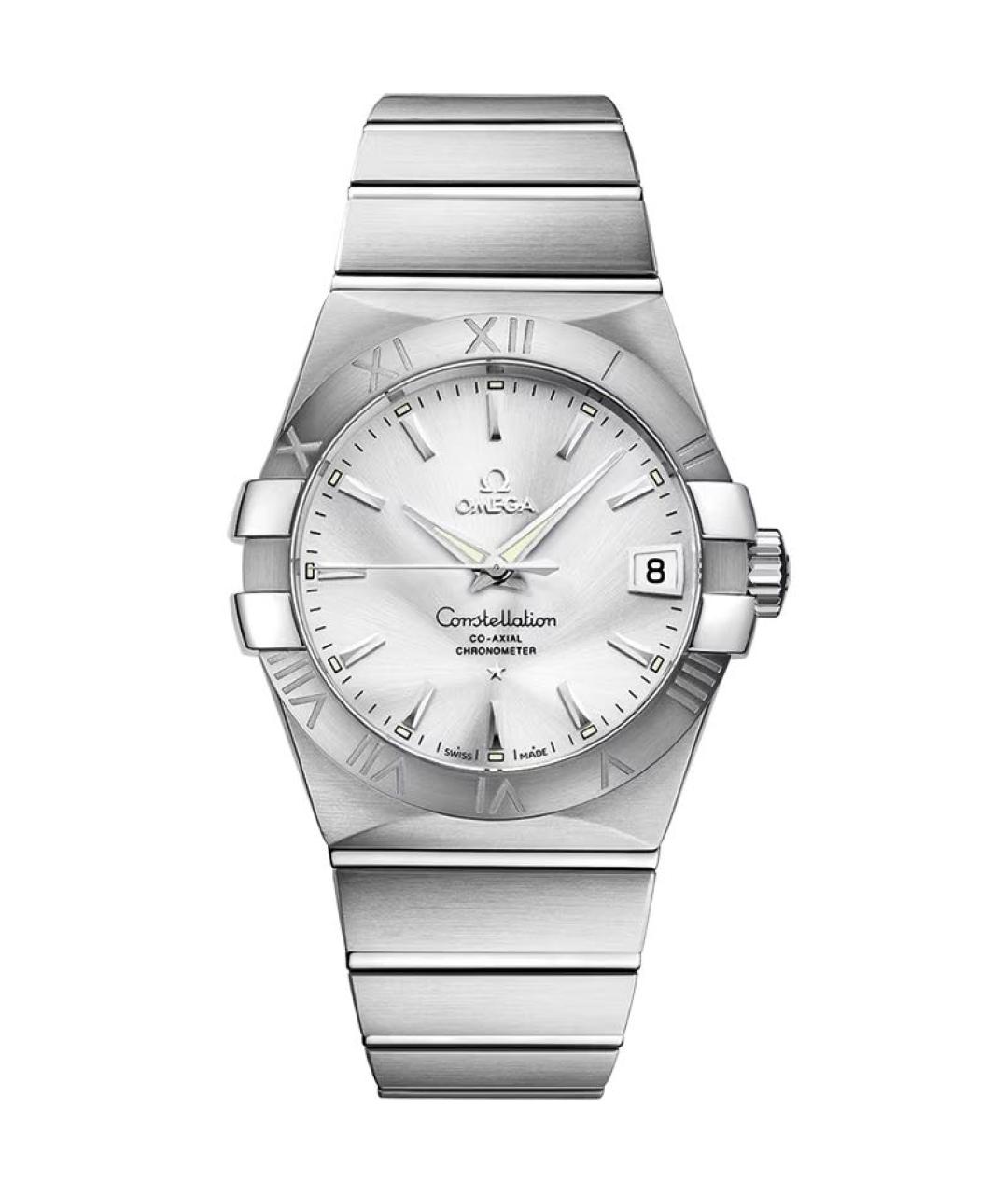 OMEGA Серебряные стальные часы, фото 9