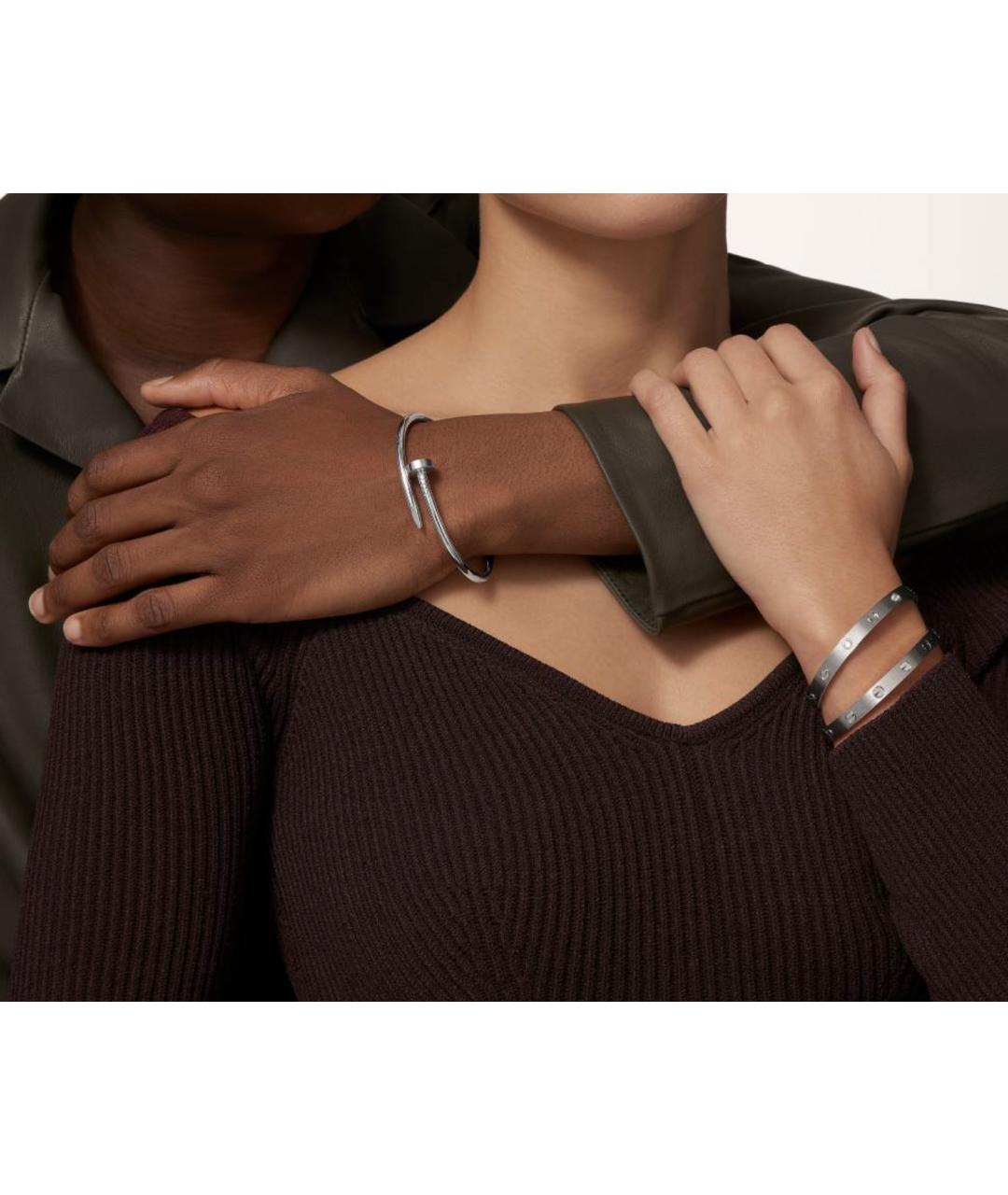 CARTIER Серебряный браслет из белого золота, фото 4