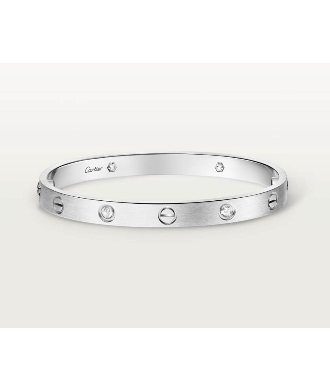 CARTIER Серебряный браслет из белого золота, фото 5