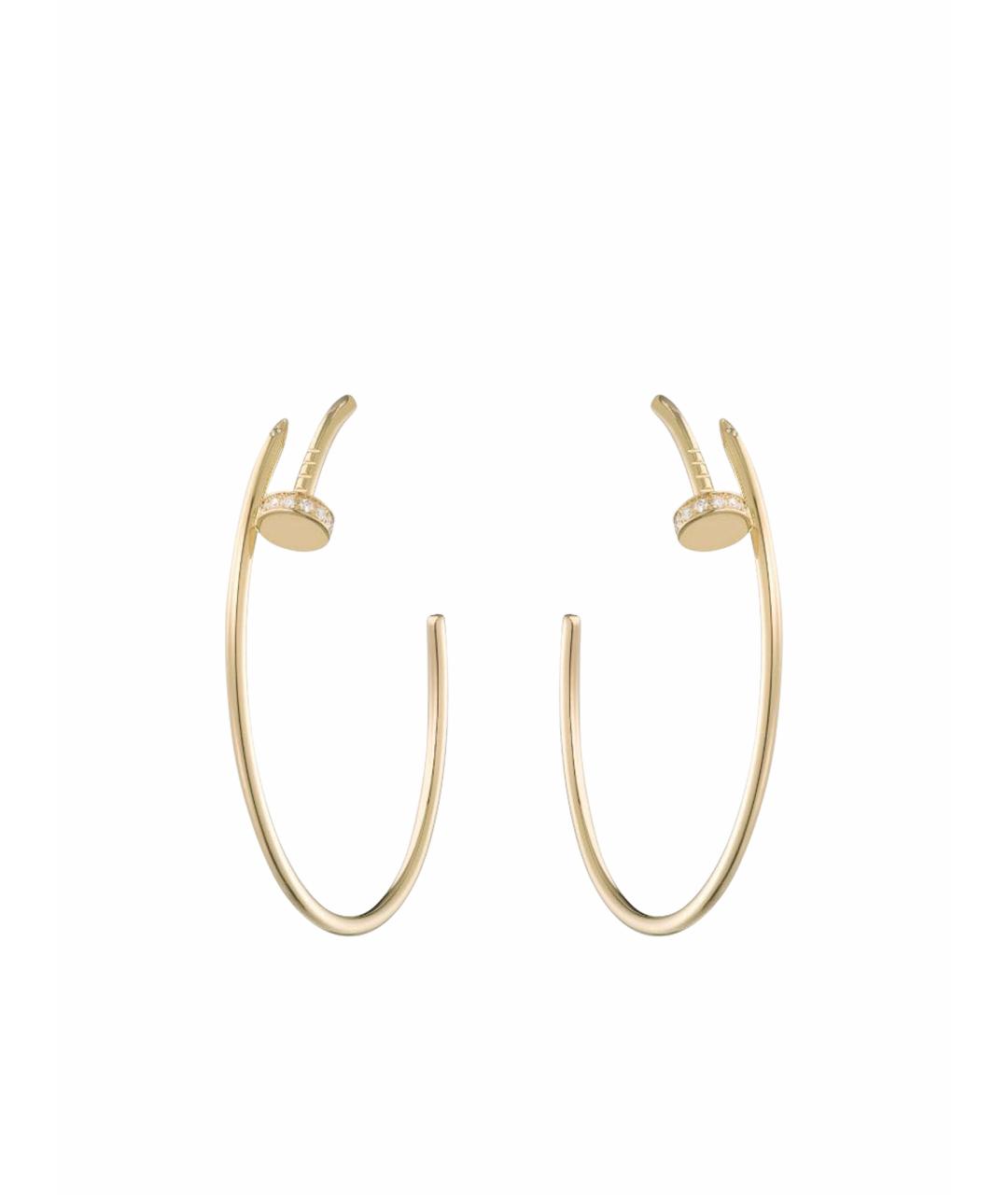 CARTIER Золотые серьги из желтого золота, фото 1