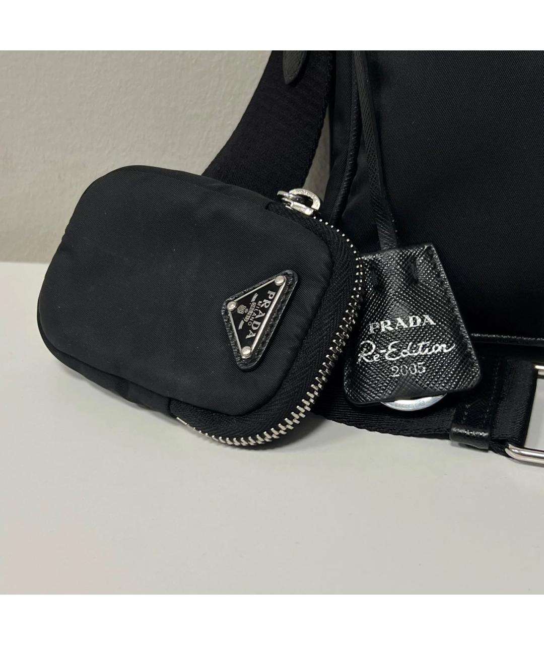 PRADA Черная сумка через плечо, фото 4