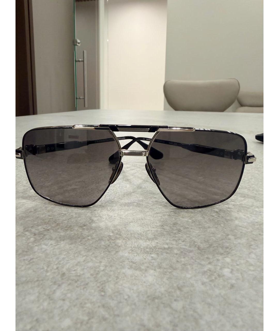 CHROME HEARTS Черные металлические солнцезащитные очки, фото 5