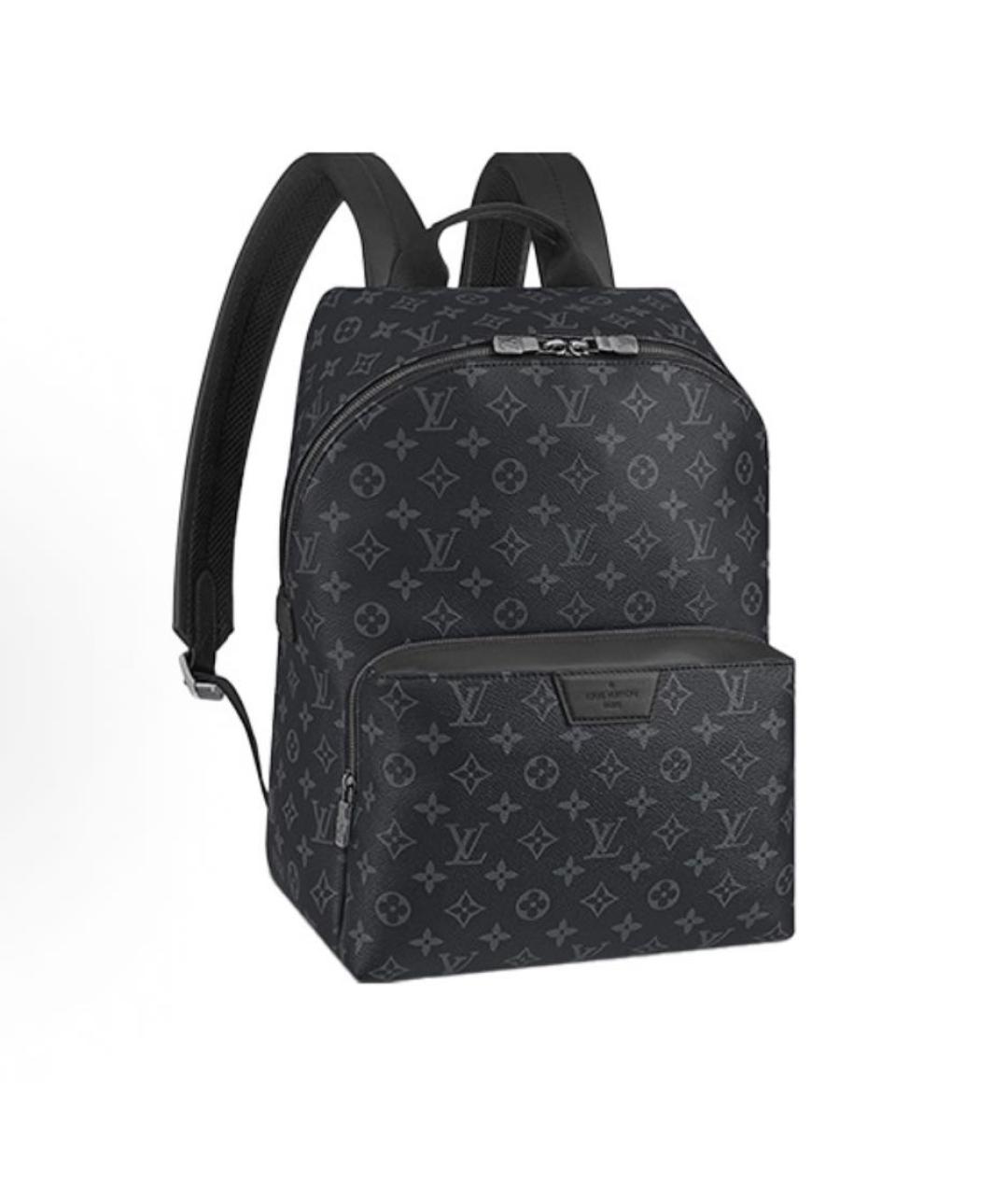 LOUIS VUITTON Черный рюкзак из канвы, фото 5