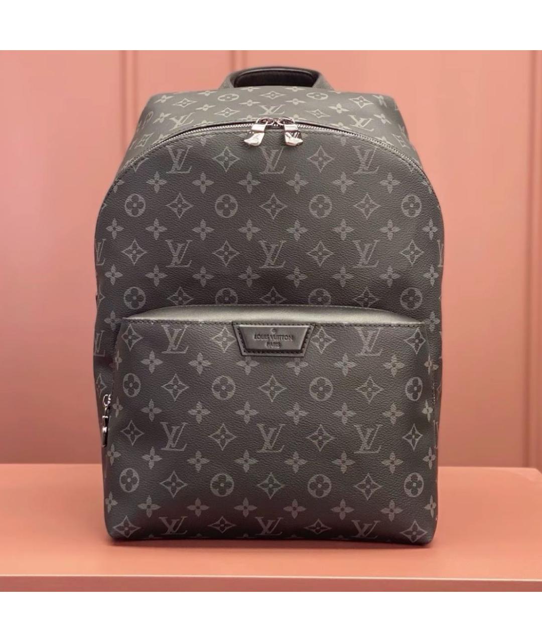 LOUIS VUITTON Черный рюкзак из канвы, фото 4