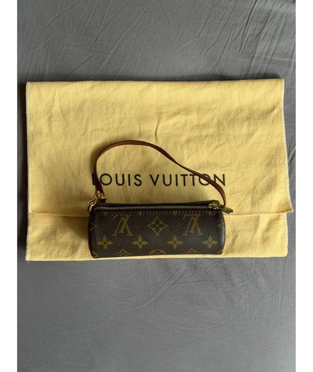 LOUIS VUITTON Коричневая кожаная сумка тоут, фото 2