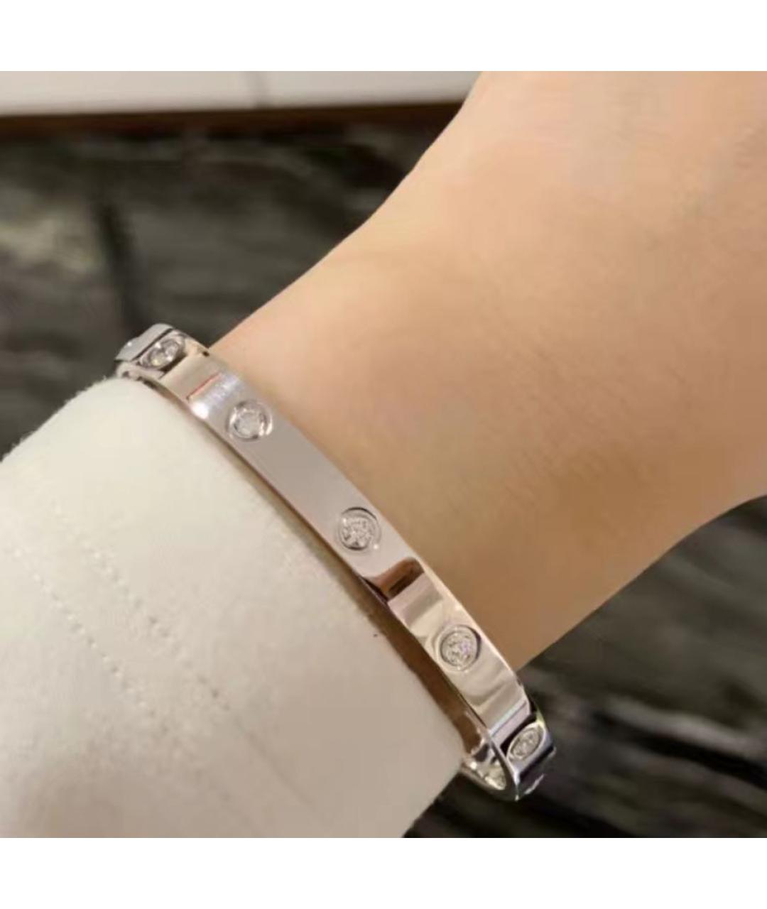 CARTIER Серебряный браслет из белого золота, фото 3
