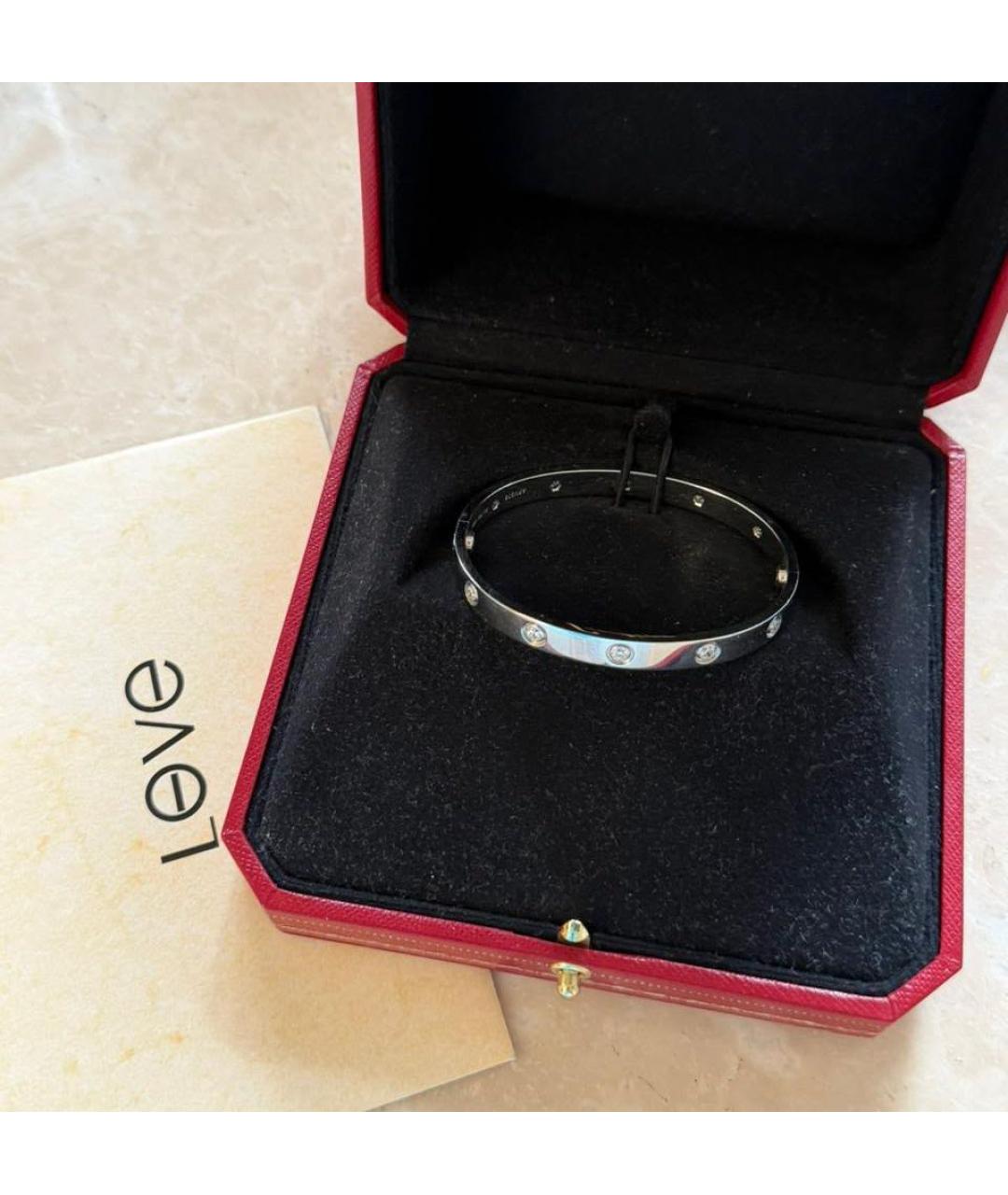 CARTIER Серебряный браслет из белого золота, фото 4