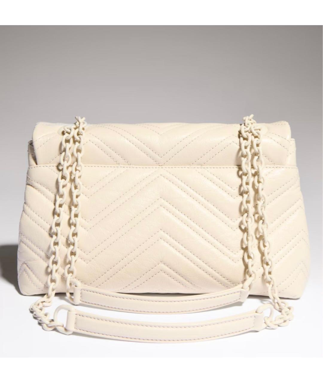 GUCCI Белая кожаная сумка через плечо, фото 3
