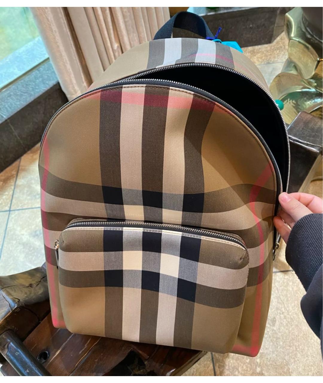 BURBERRY Бежевый рюкзак, фото 4