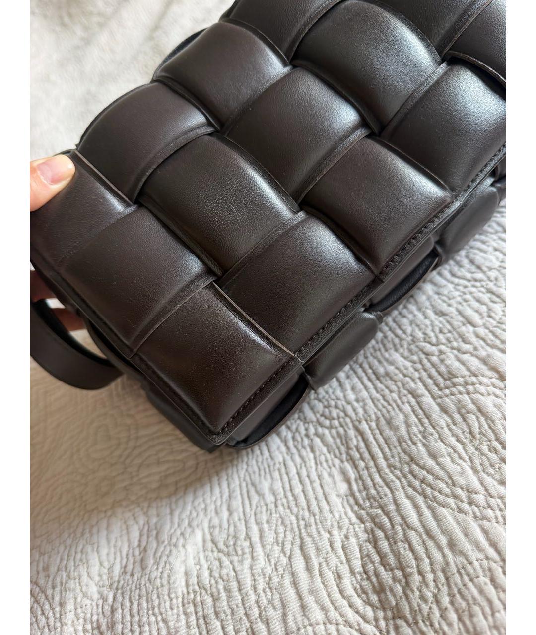BOTTEGA VENETA Коричневая кожаная сумка через плечо, фото 2
