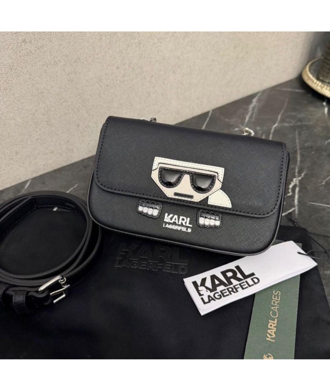 KARL LAGERFELD Черная поясная сумка, фото 2