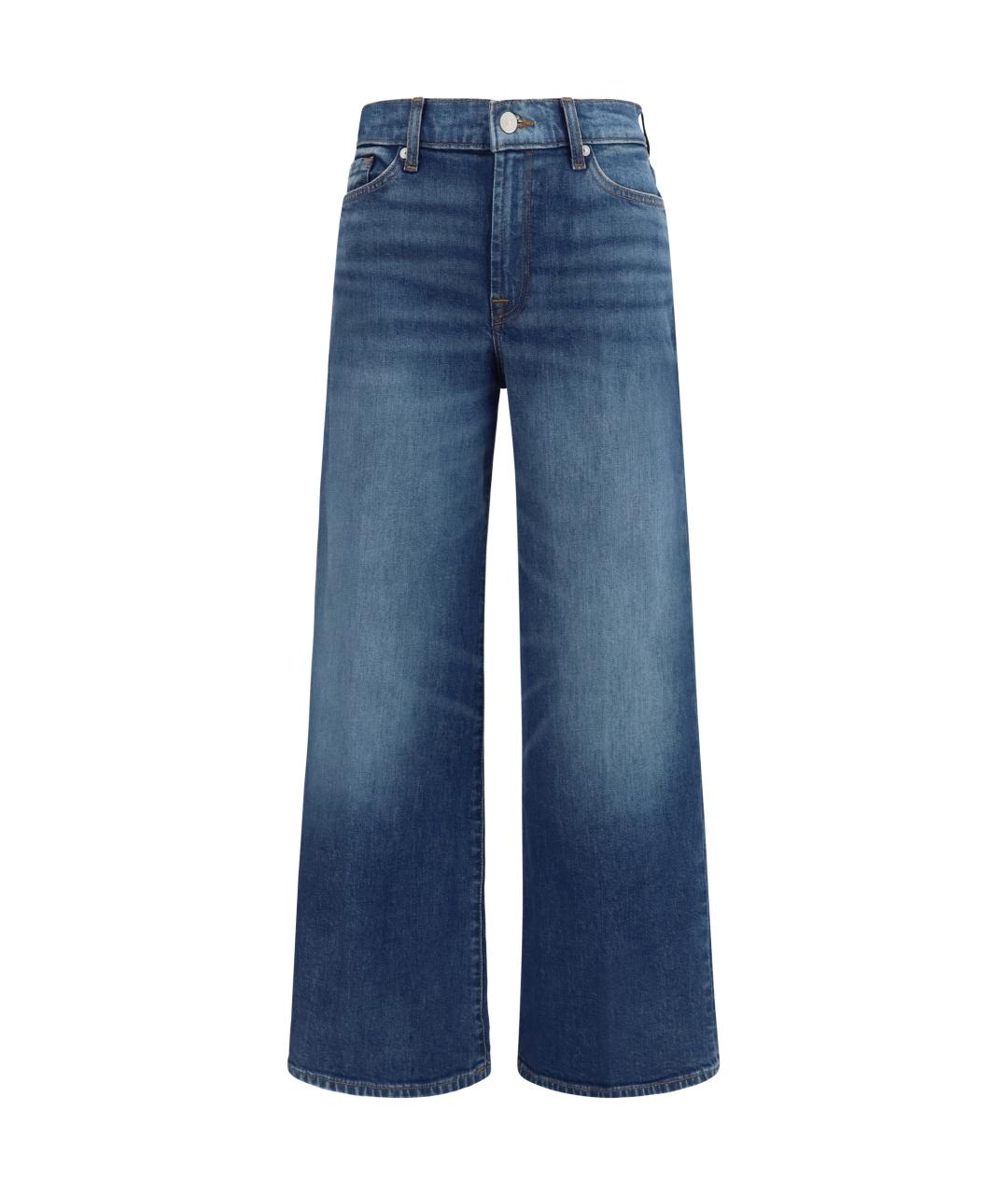 7 FOR ALL MANKIND Синие хлопковые прямые джинсы, фото 1