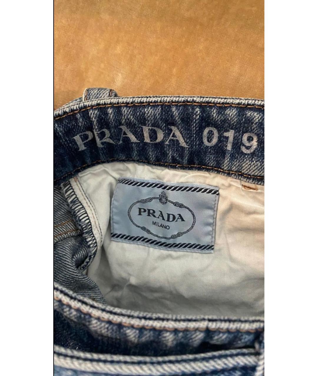 PRADA Голубые хлопковые шорты, фото 3