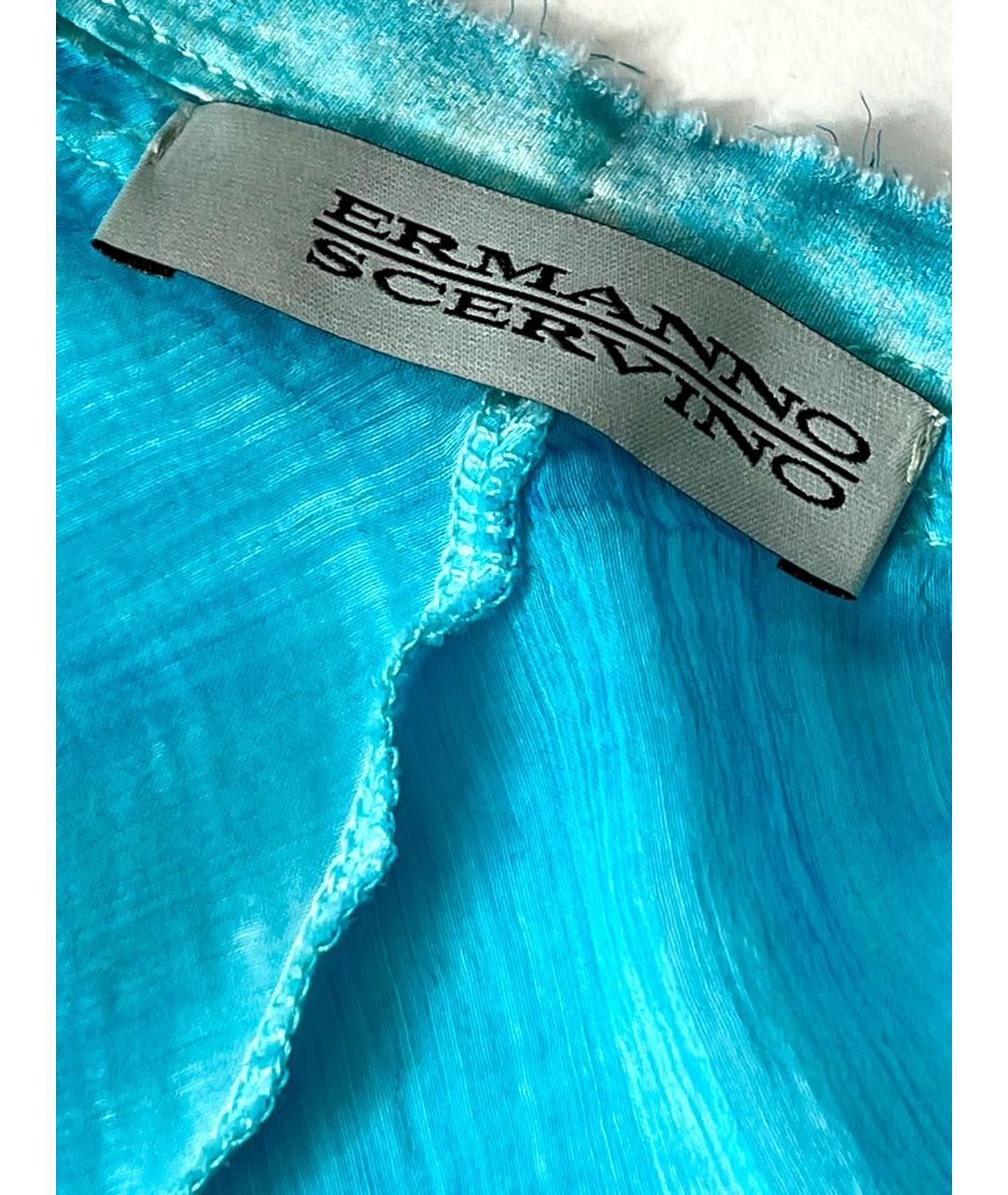 ERMANNO SCERVINO Бирюзовая блузы, фото 4