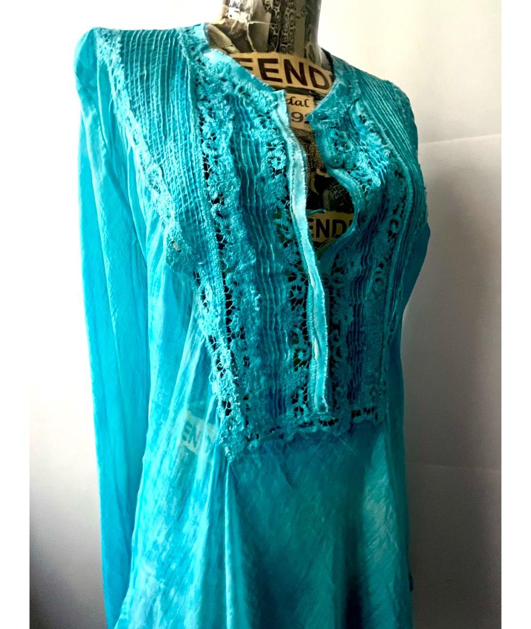 ERMANNO SCERVINO Бирюзовая блузы, фото 9